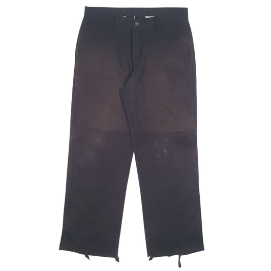 Mens Black Dickies Workwear Chino Trousers