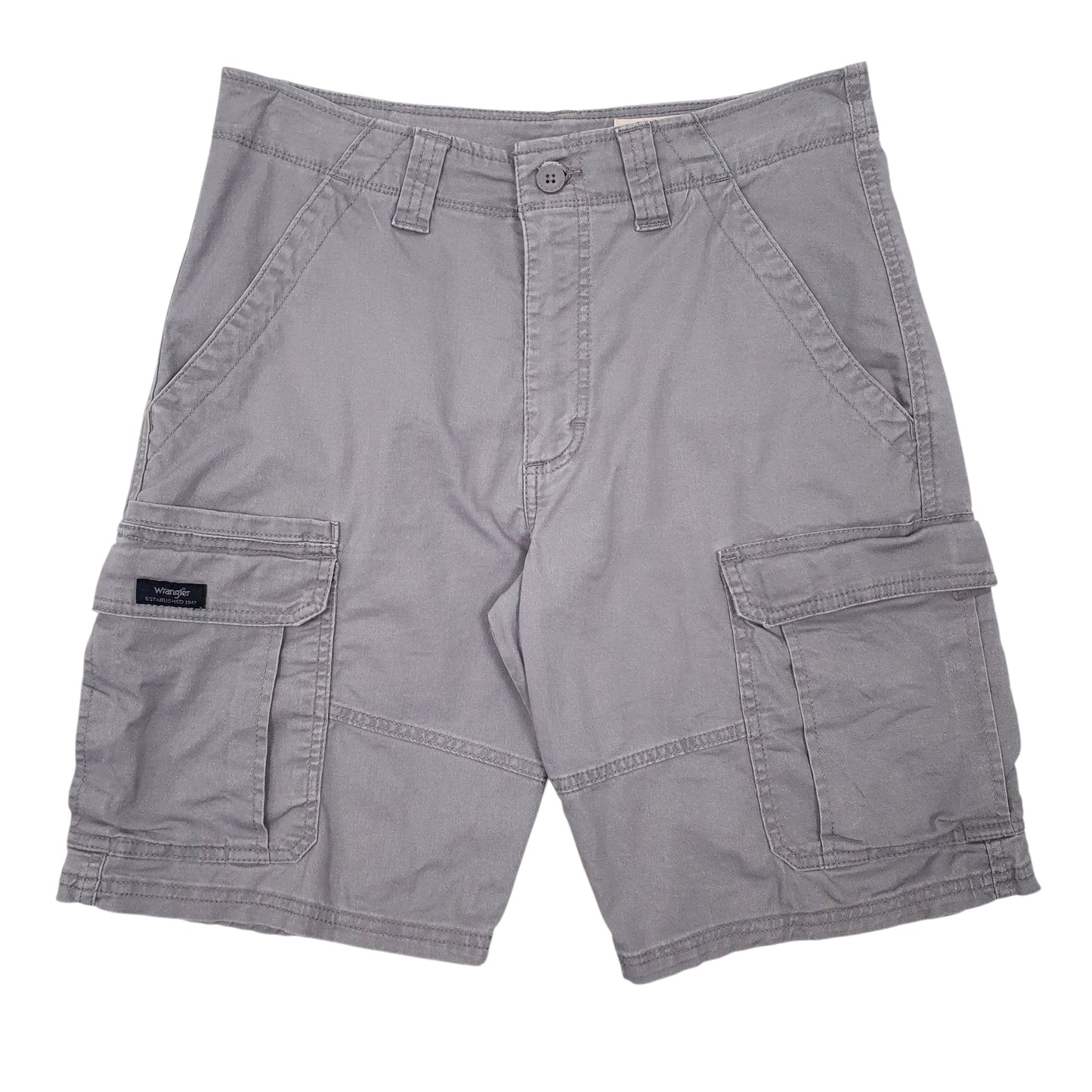 Mens Grey Wrangler  Cargo Shorts