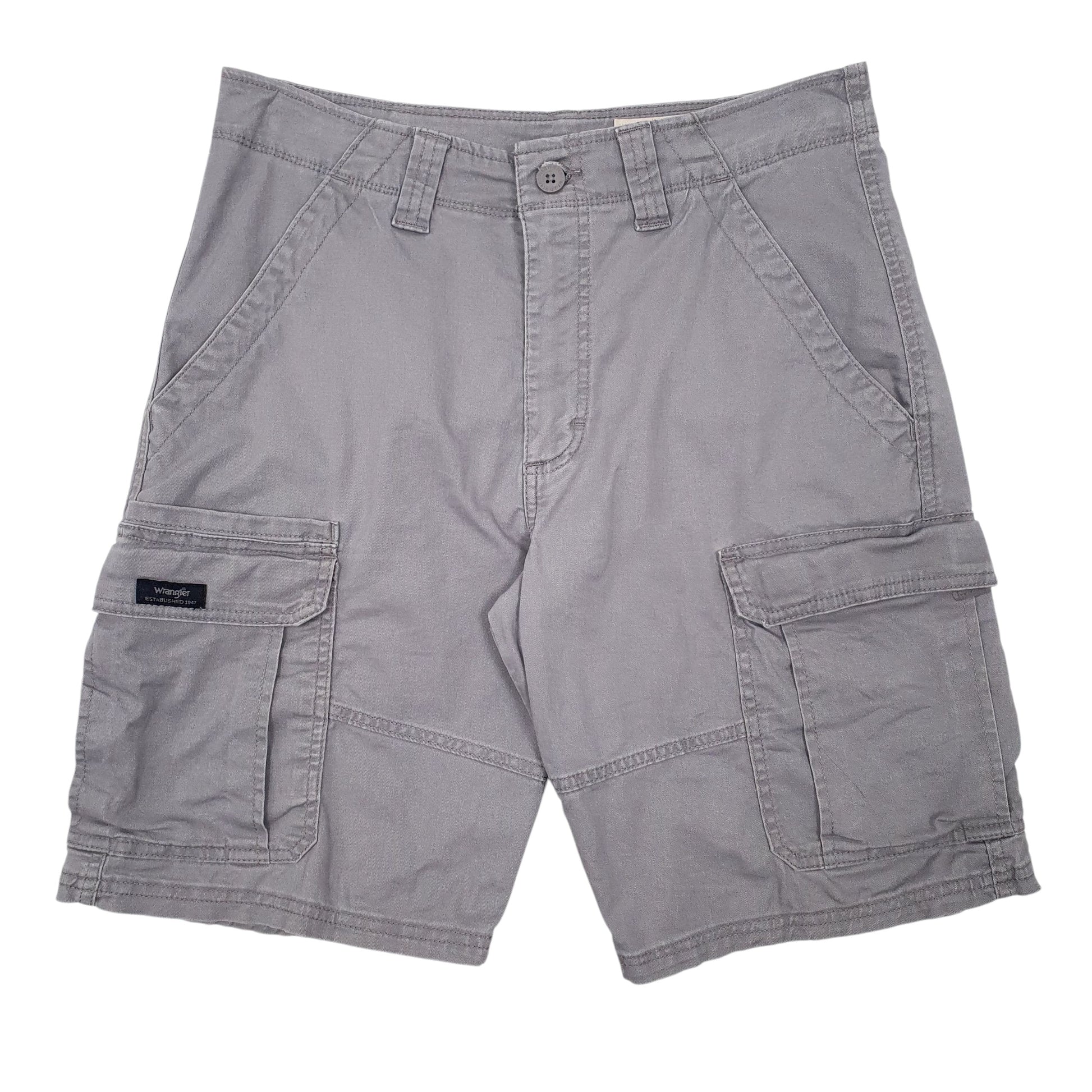 Mens Grey Wrangler  Cargo Shorts