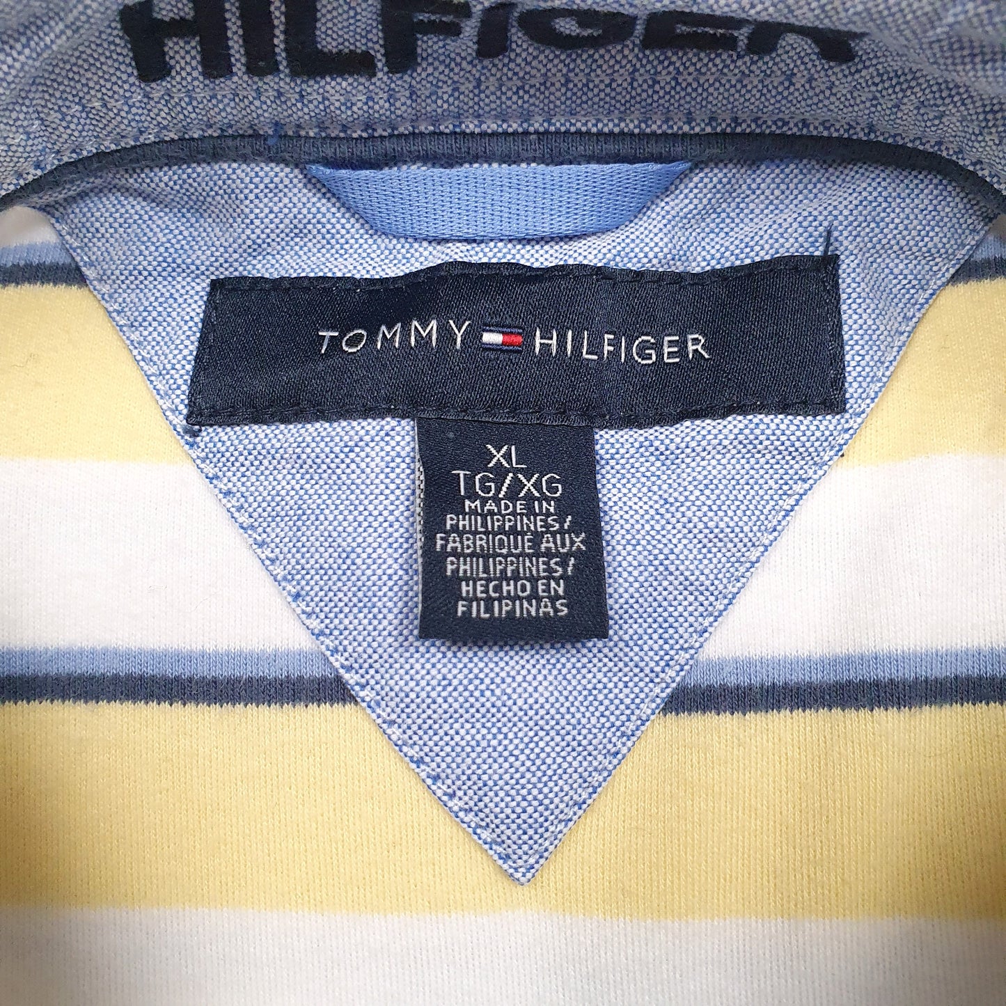Mens Yellow Tommy Hilfiger  Hoodie Polo Shirt