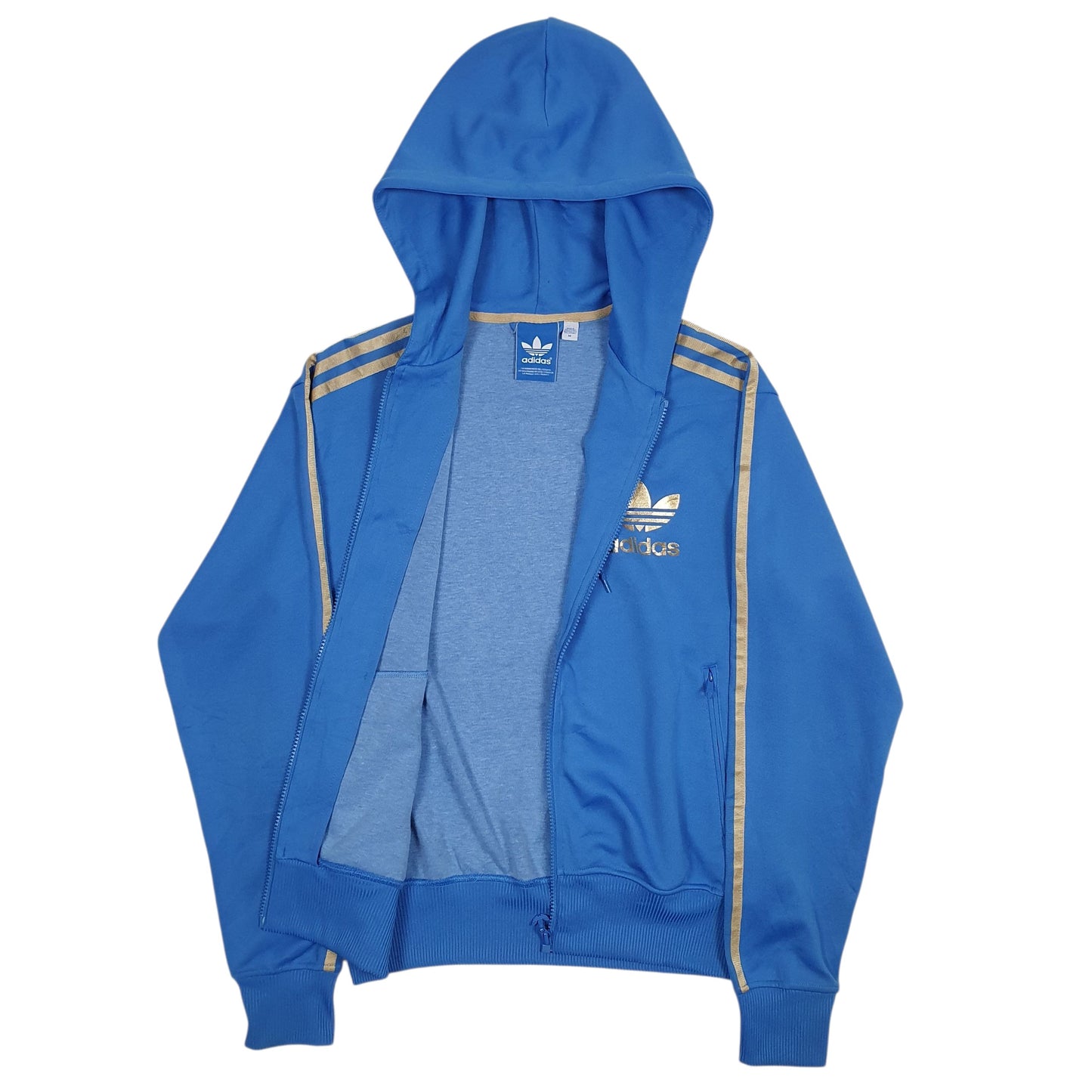 Mens Blue Adidas  Full Zip Jumper