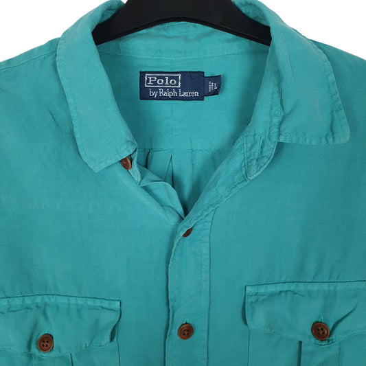 Mens Blue Polo Ralph Lauren   Shirt