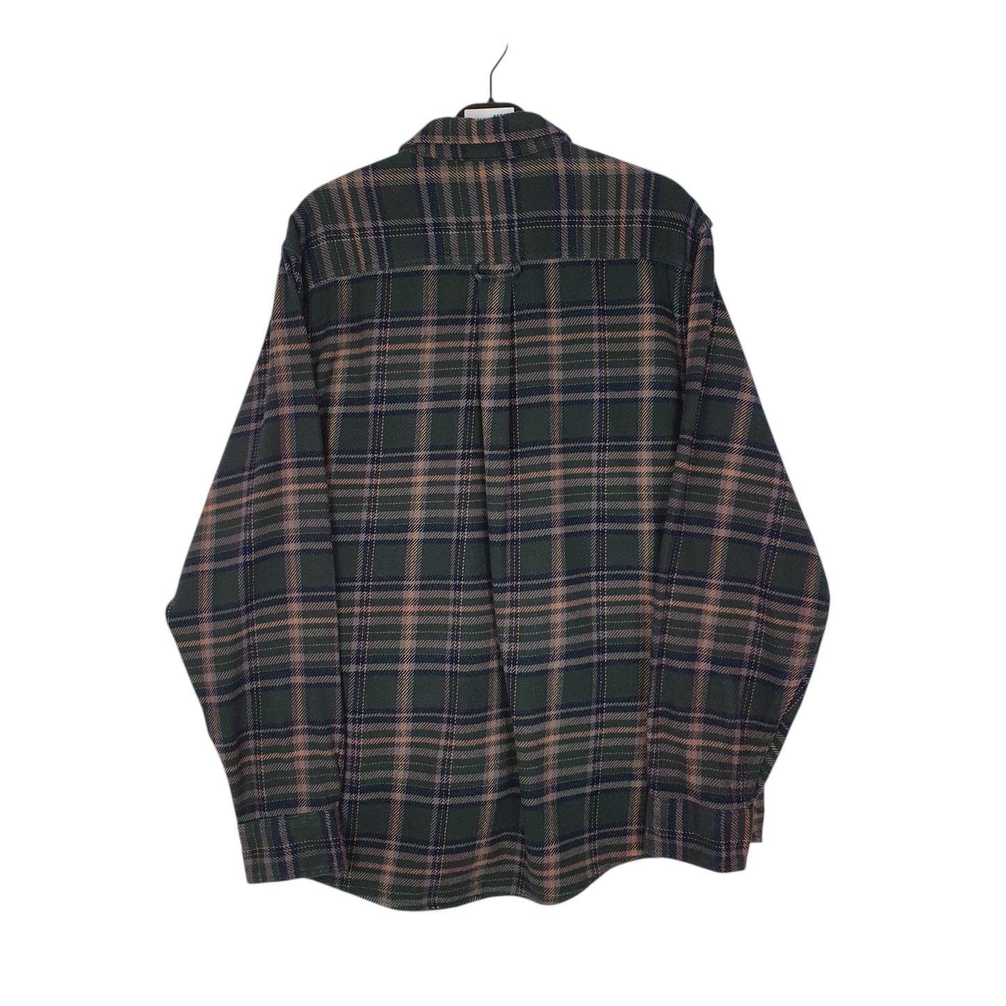 Mens Green Woolrich Thick Flannel Shacket Jacket  Shirt