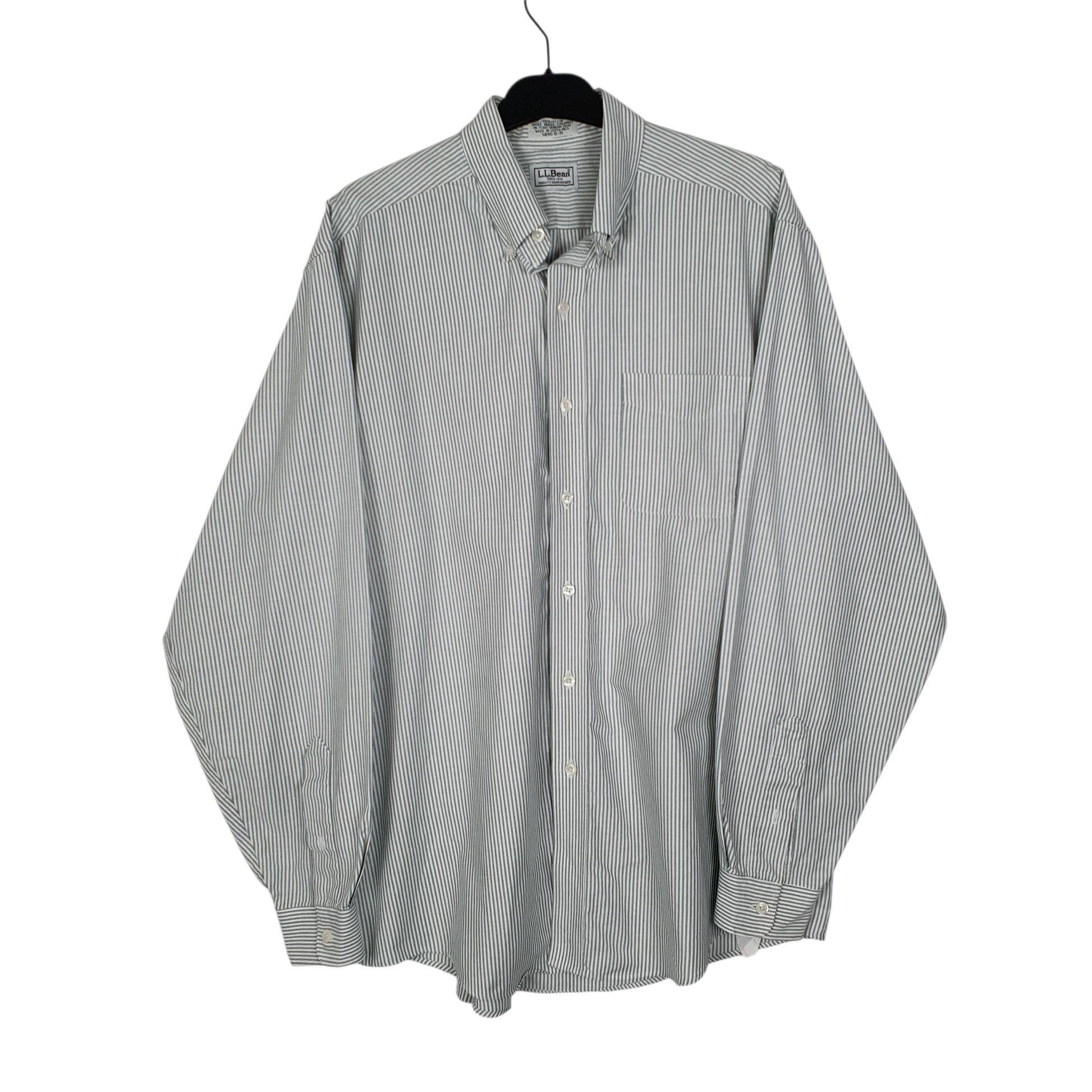 Mens Green L.L.Bean  Long Sleeve Shirt