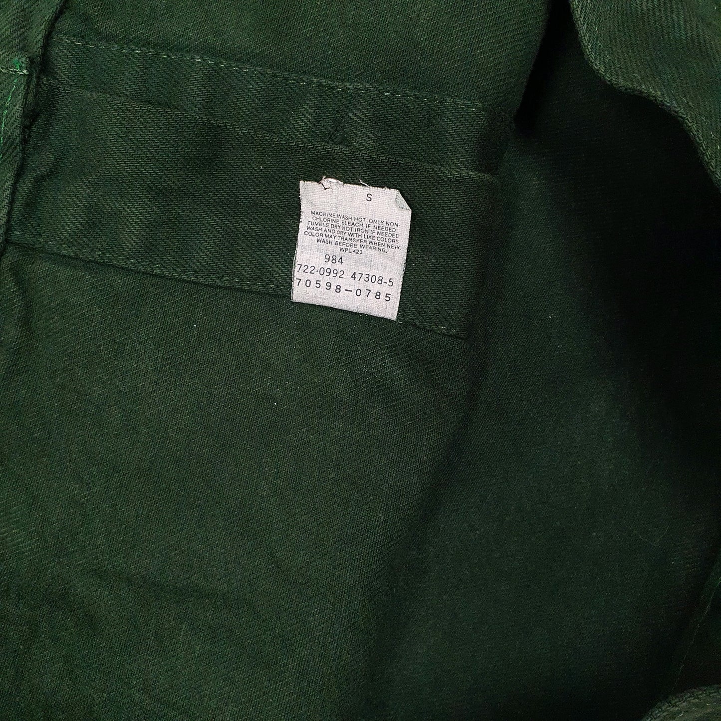 Mens Green Levis Vintage 1990s Type 3 Trucker Made In USA Full Zip Coat