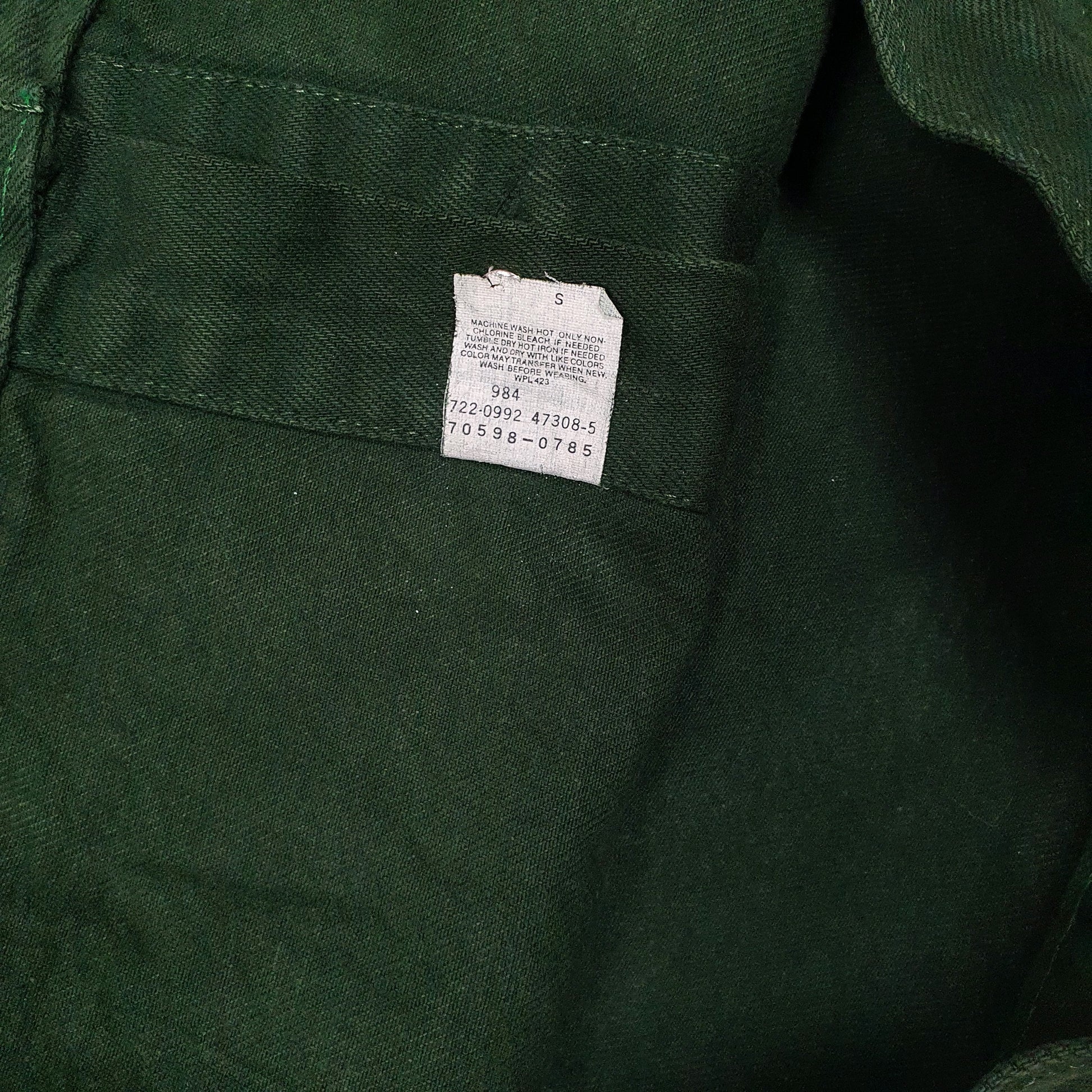 Mens Green Levis Vintage 1990s Type 3 Trucker Made In USA Full Zip Coat