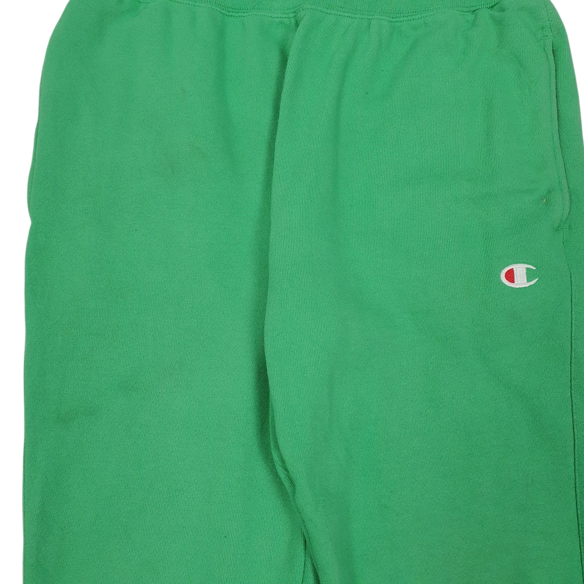 Mens Green Champion Reverse Weave  Trousers