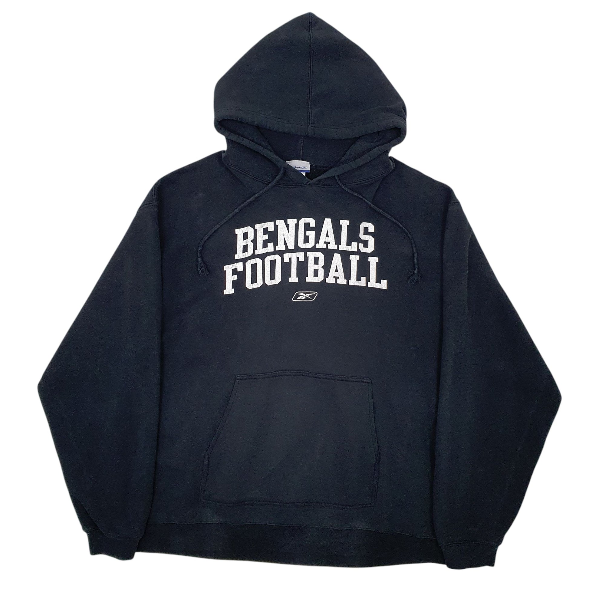 Mens Black Reebok Bengals Football Hoodie Jumper