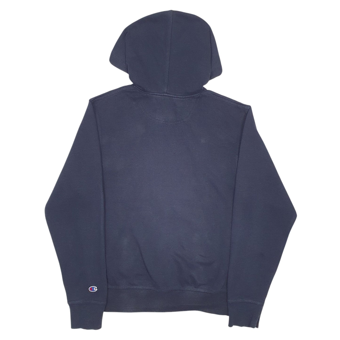 Mens Navy Champion Spellout Hoodie Jumper