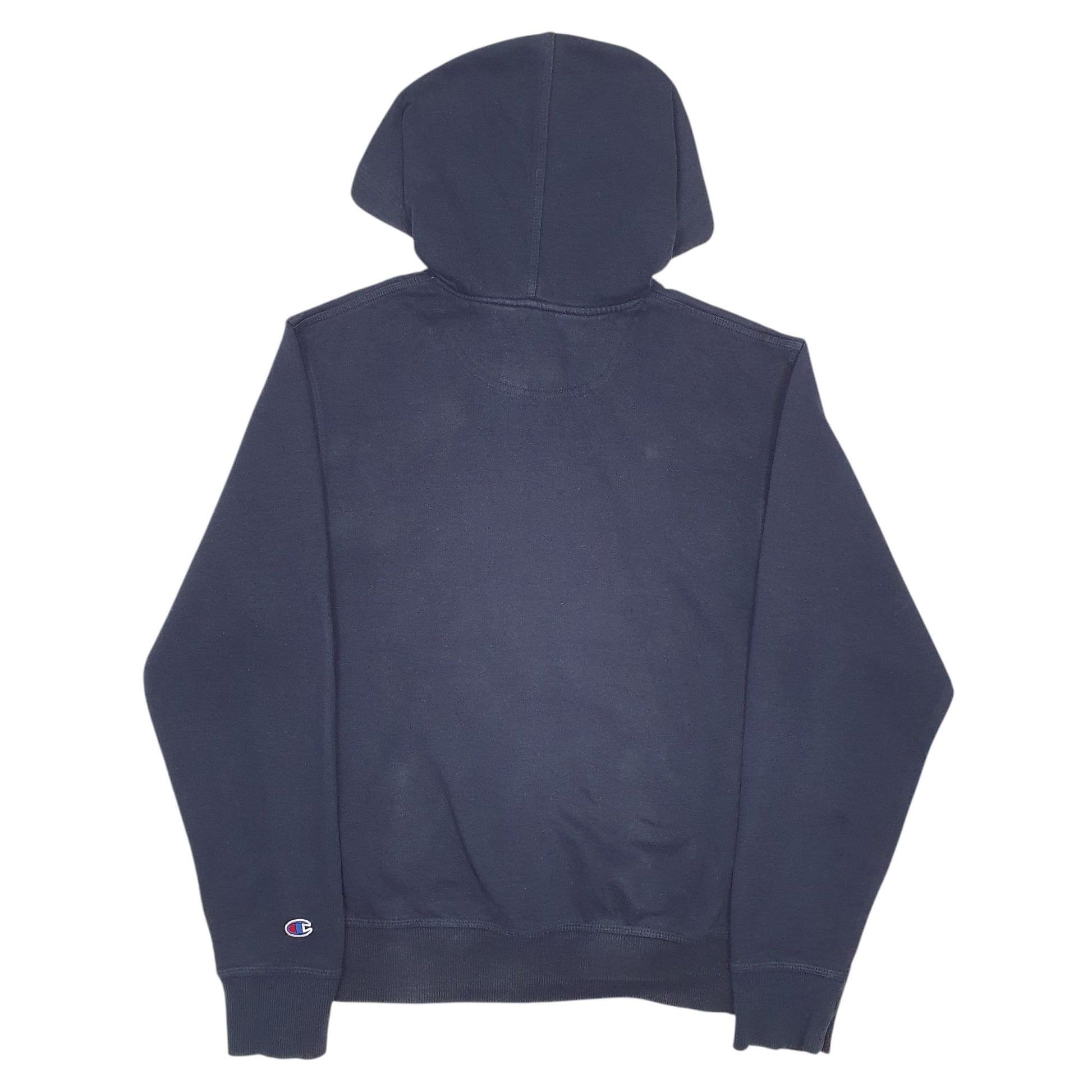 Mens Navy Champion Spellout Hoodie Jumper