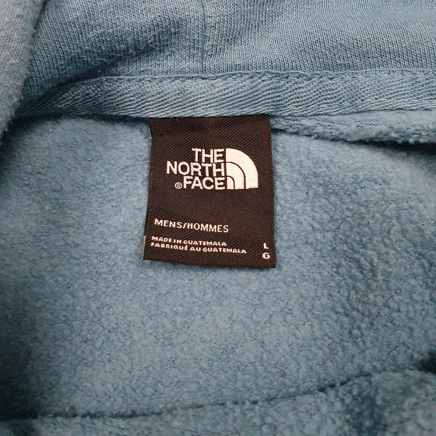 Mens Blue The North Face Spellout Hoodie Jumper