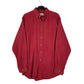 Mens Burgundy L.L.Bean Chamois Long Sleeve Shirt