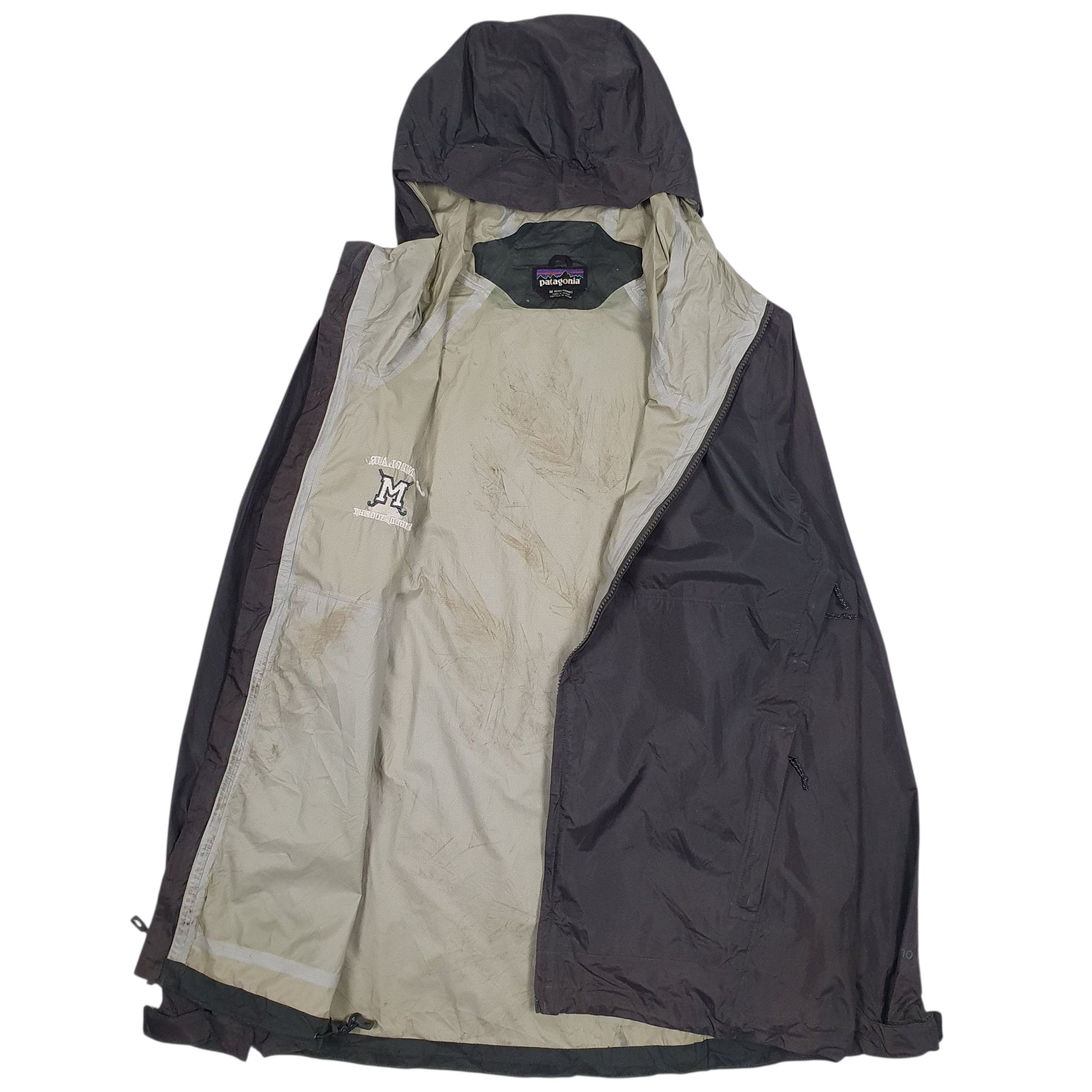 Mens Grey Patagonia Torrent Shell Montclair Field Hockey Hoodie Coat