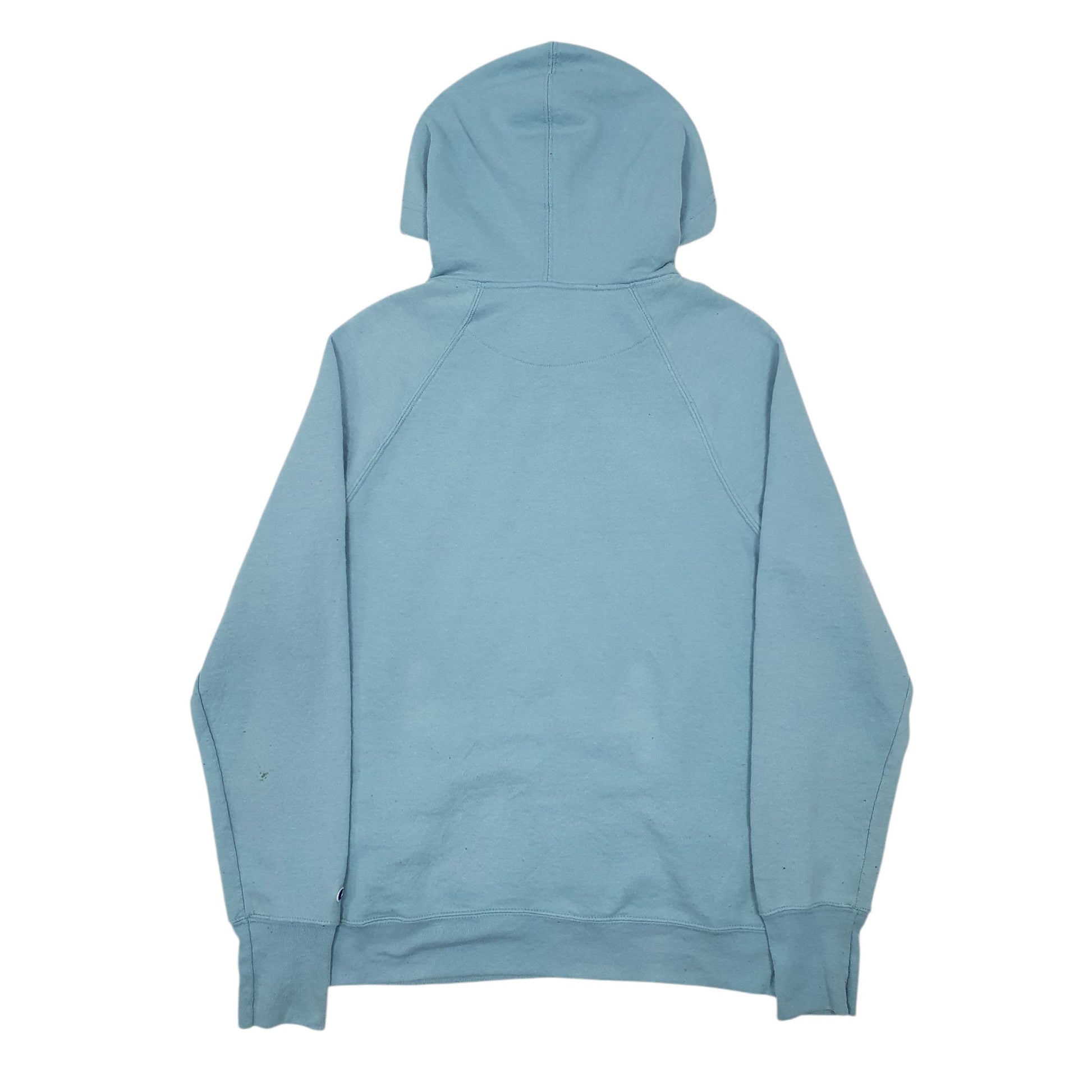 Mens Blue Champion Spellout Hoodie Jumper