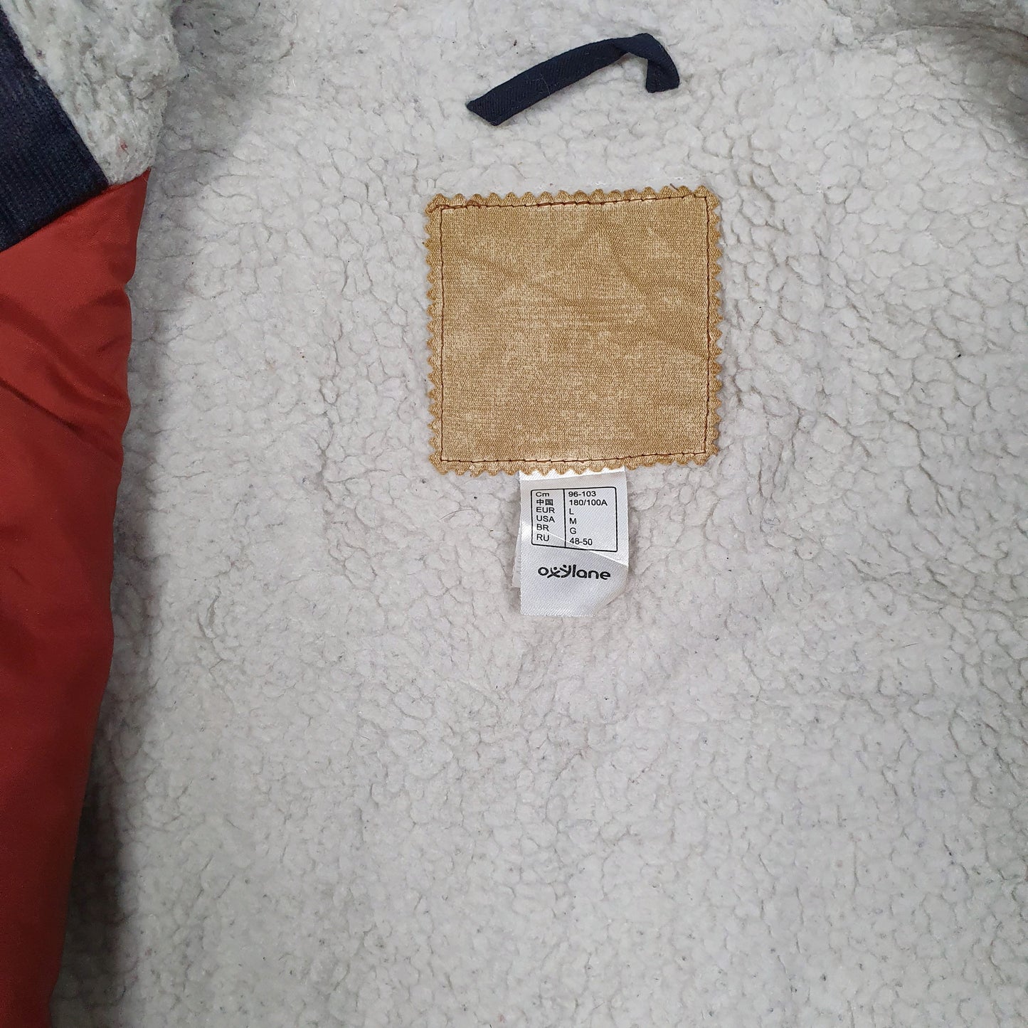 Mens Navy Quechua Sherpa Lined Stratermic  Coat