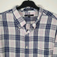 Mens Navy GANT Handloom Madras  Shirt