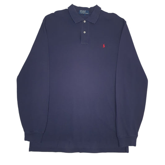 Mens Navy Polo Ralph Lauren  Long Sleeve Polo Shirt