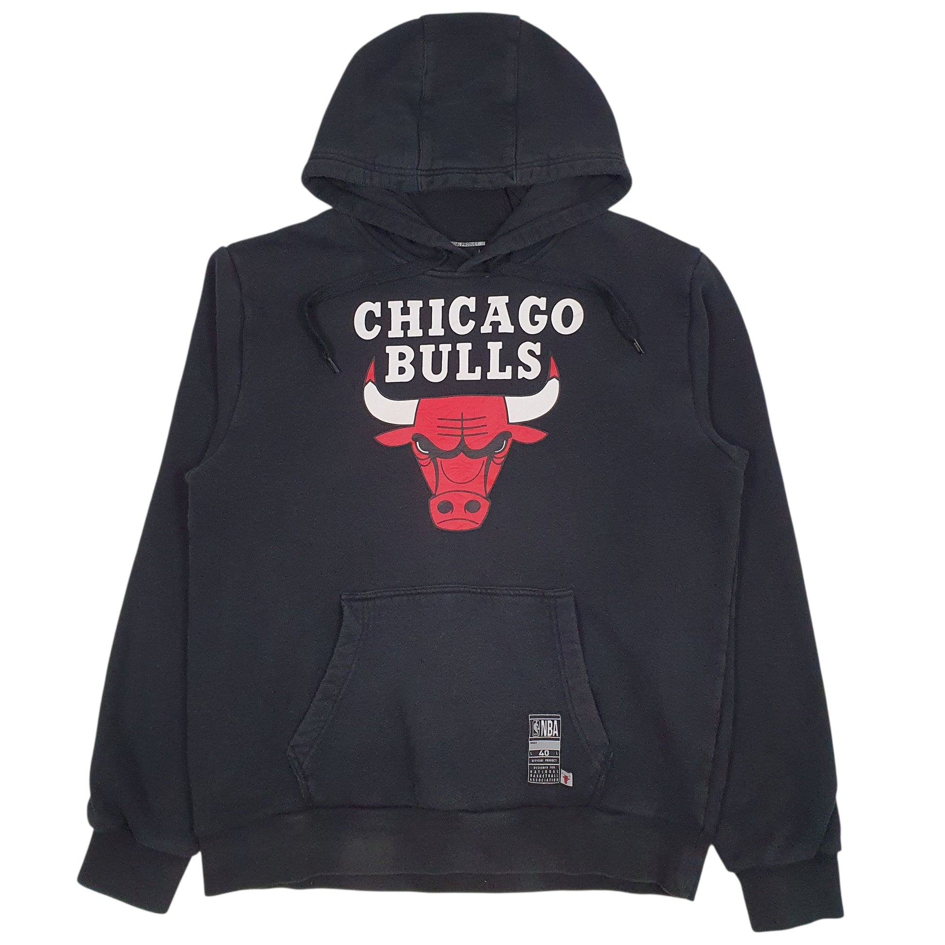 Mens Black NBA Chicago Bull Hoodie Jumper