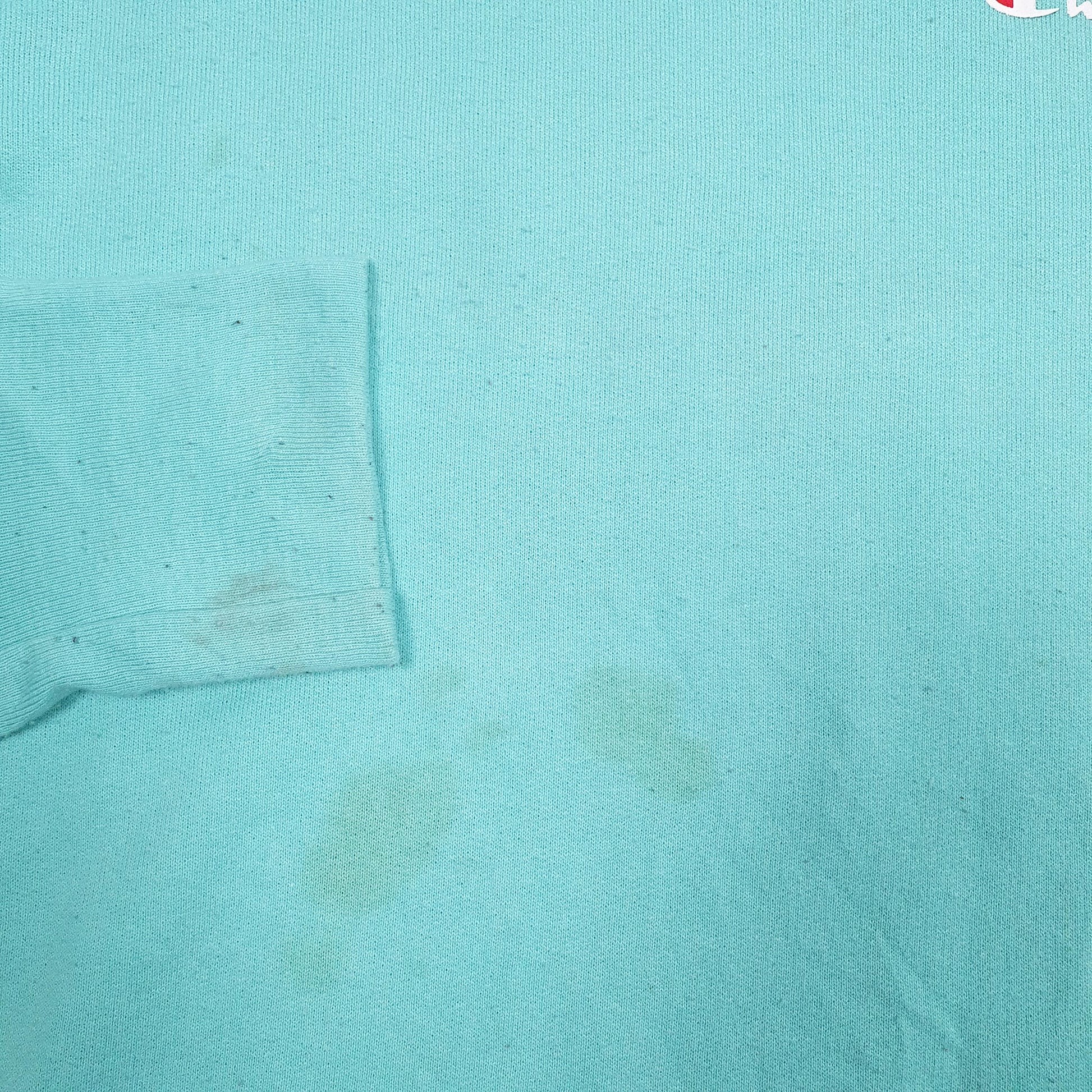 Mens Blue Champion  Crewneck Jumper