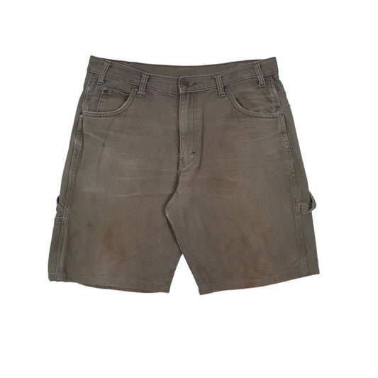 Mens Khaki Dickies  Denim Shorts