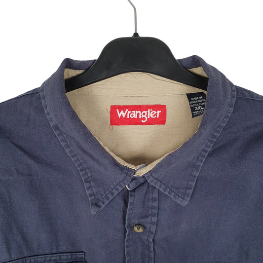 Mens Navy Wrangler   Shirt