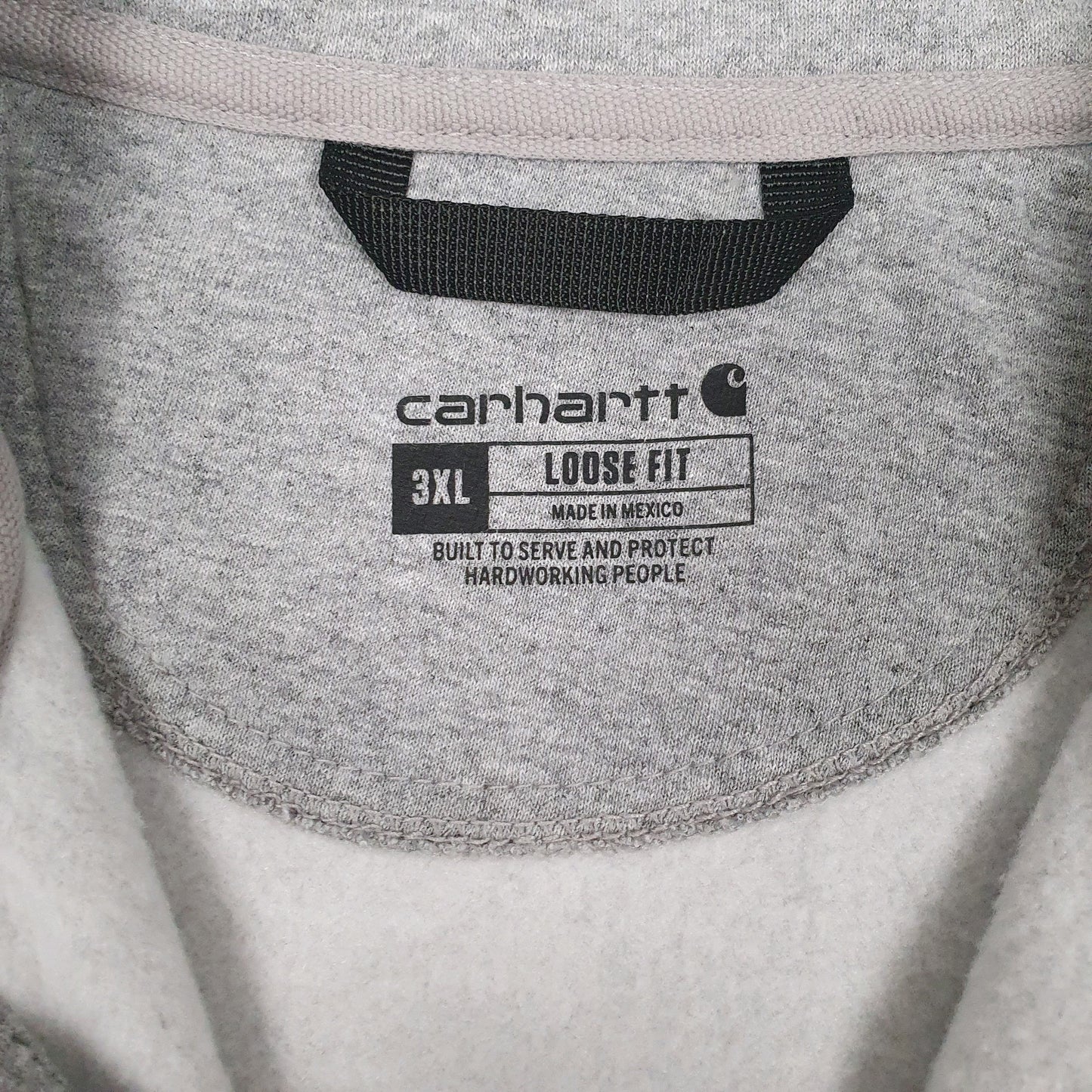 Mens Grey Carhartt  Quarter Zip Jumper