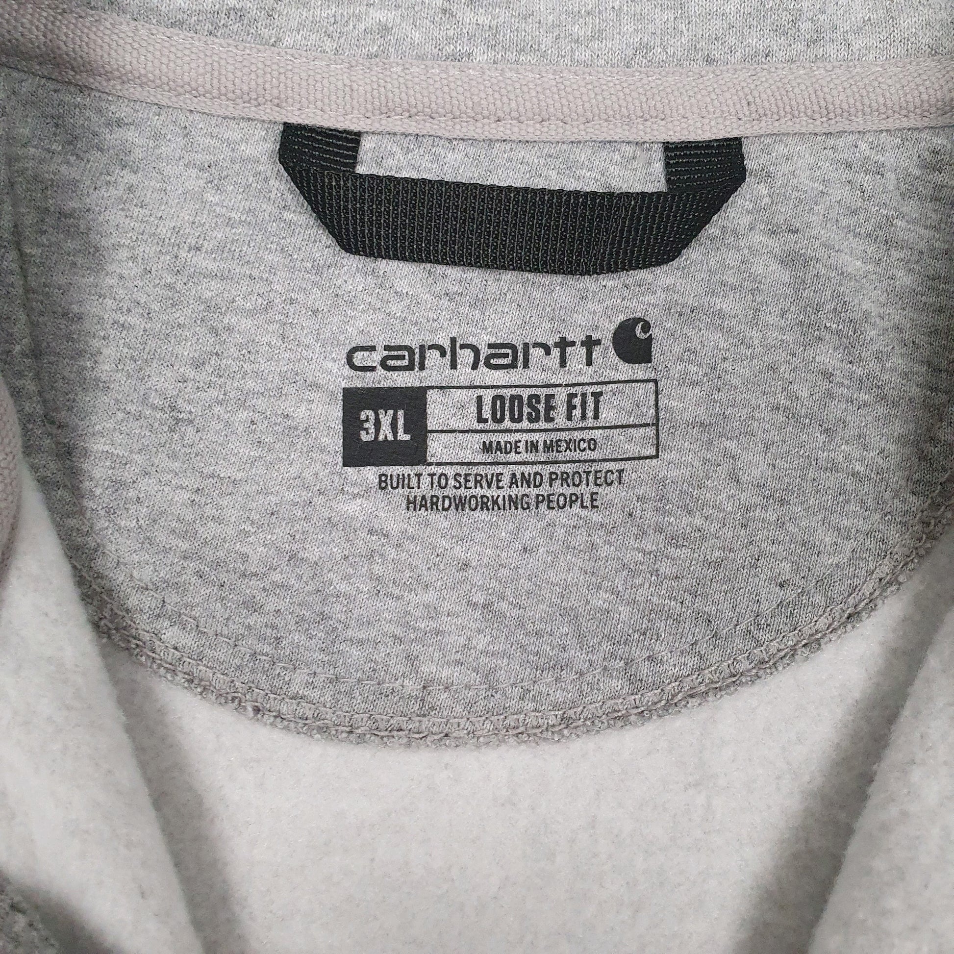 Mens Grey Carhartt  Quarter Zip Jumper