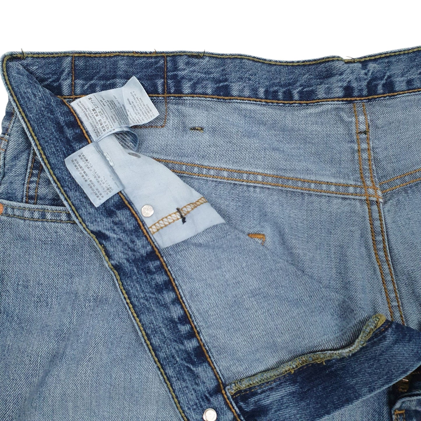 Mens Blue Levis 569 Hoodie Shorts