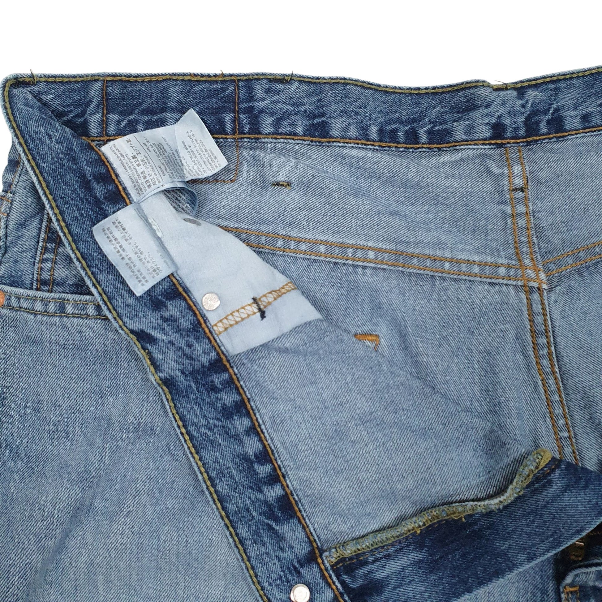 Mens Blue Levis 569 Hoodie Shorts