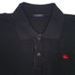 Mens Black Burberry   Polo Shirt