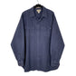 Mens Navy L.L.Bean Chamois Long Sleeve Shirt
