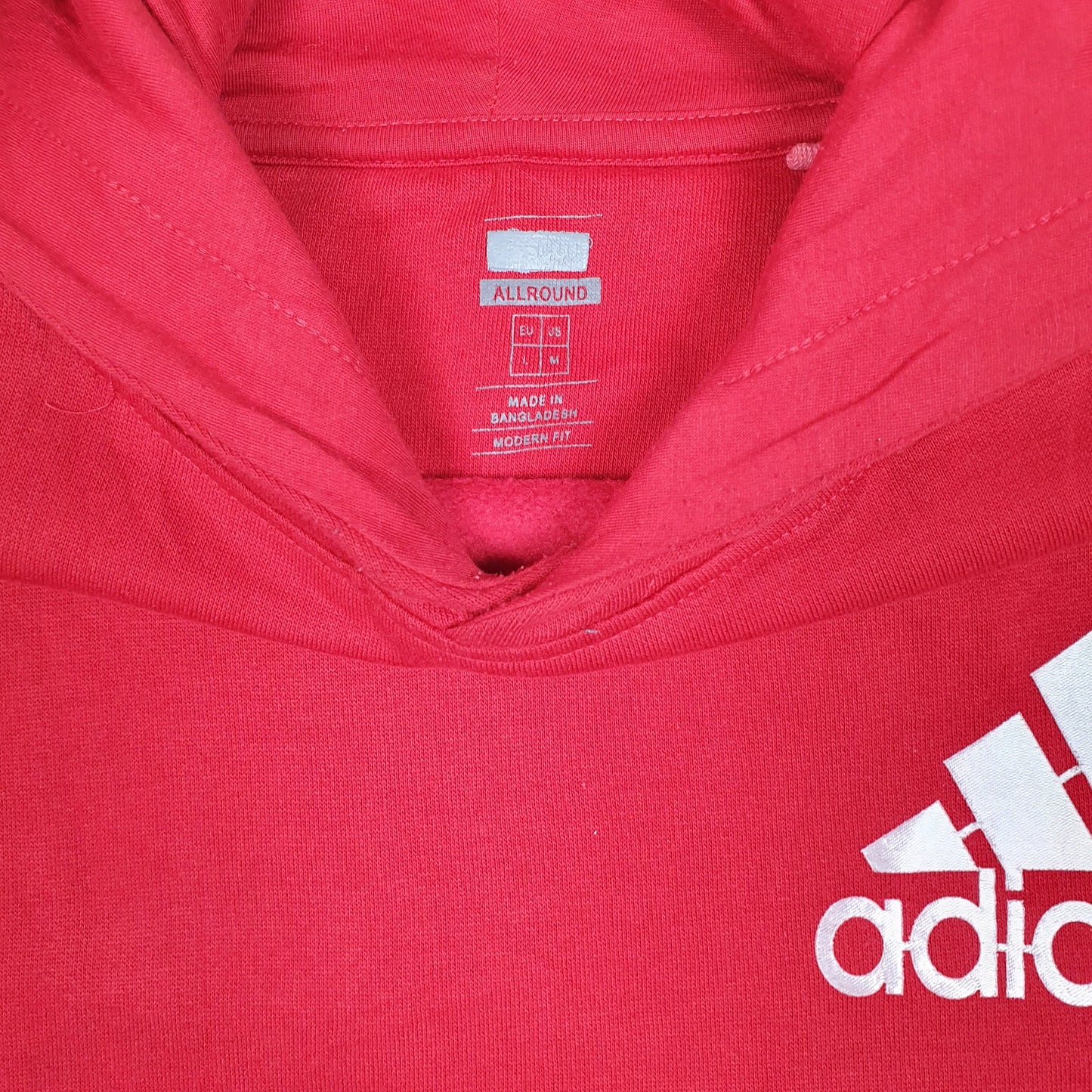 Mens Red Adidas  Hoodie Jumper