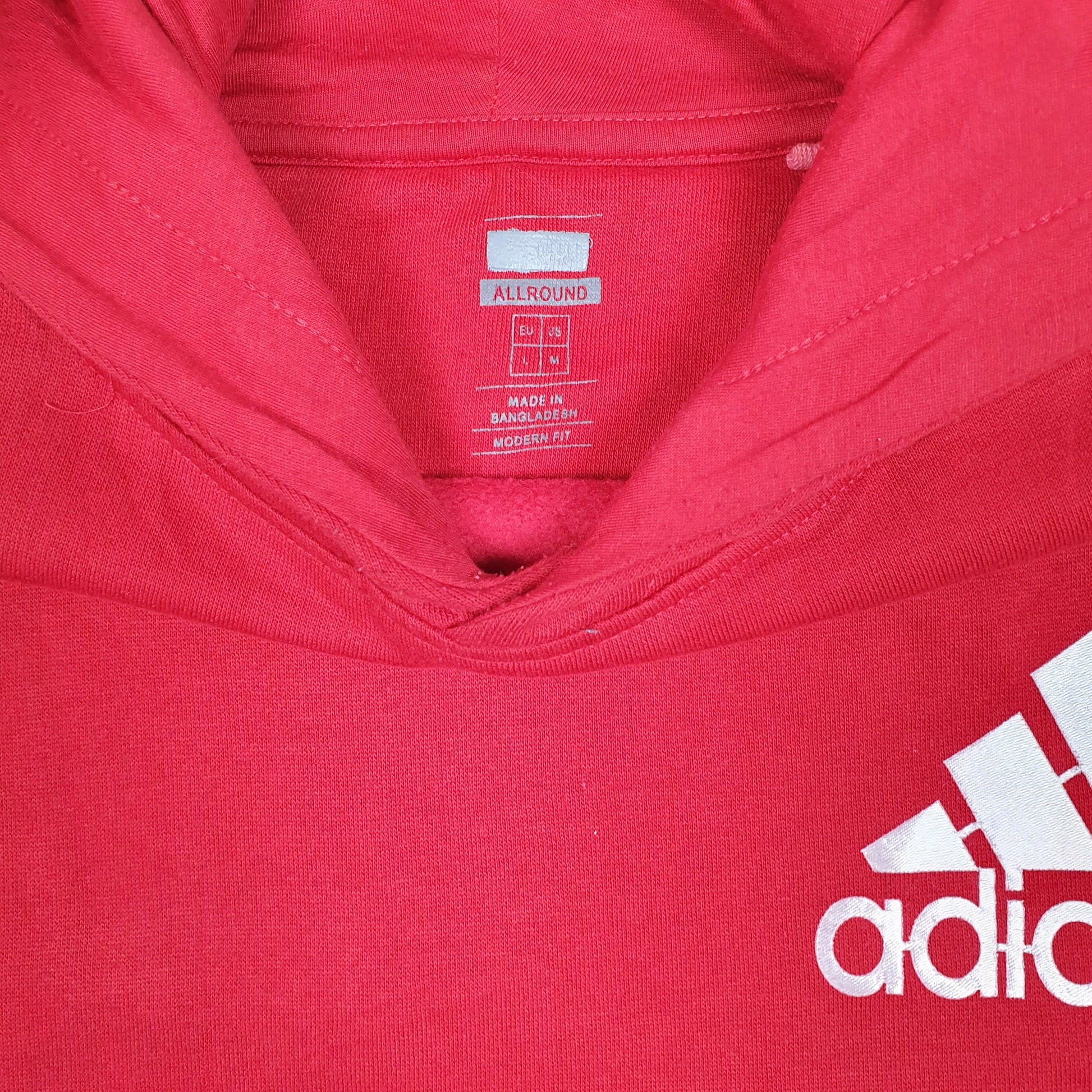 Mens Red Adidas  Hoodie Jumper