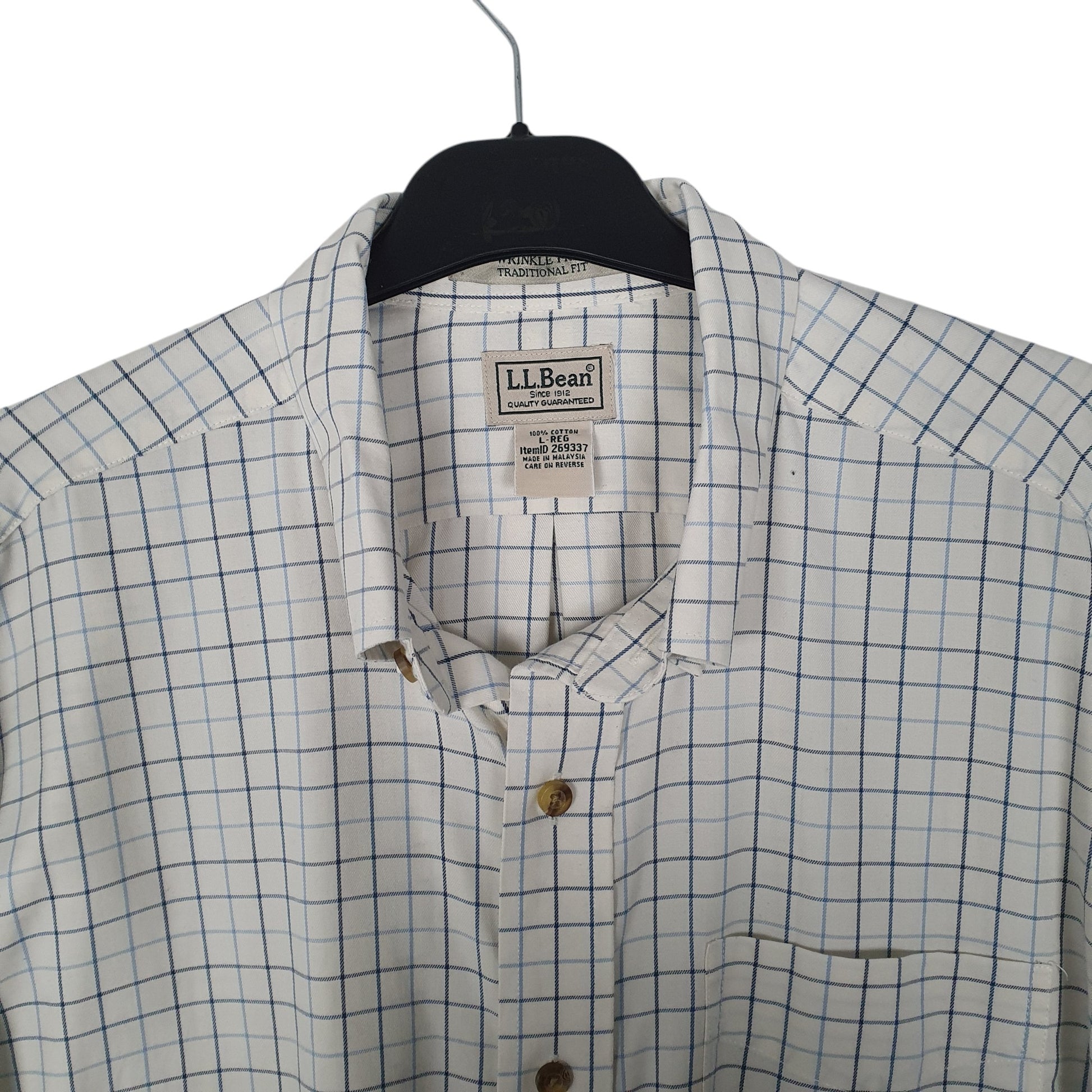 Mens White L.L.Bean   Shirt