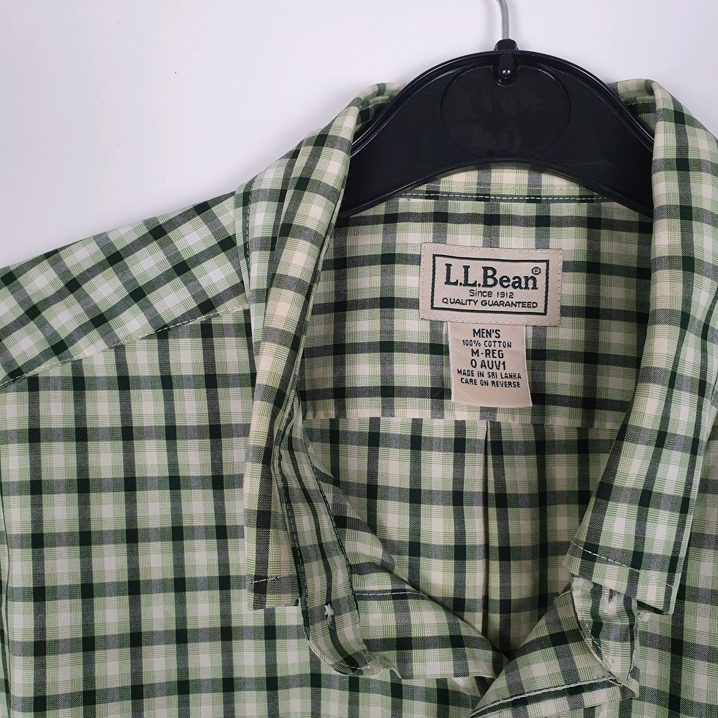 Mens Green L.L.Bean   Shirt