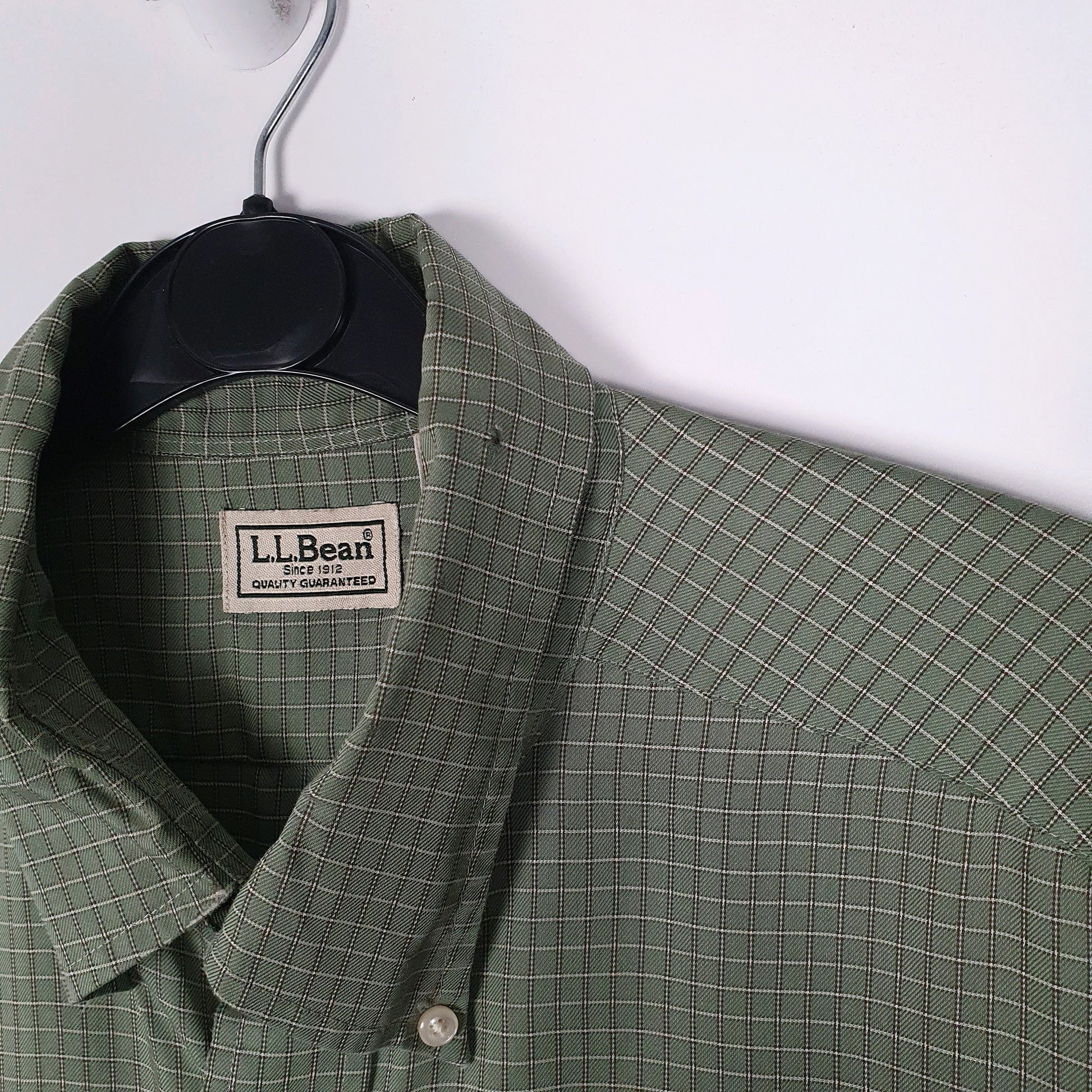 Mens Green L.L.Bean   Shirt