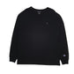 Mens Black Champion  Long Sleeve T Shirt
