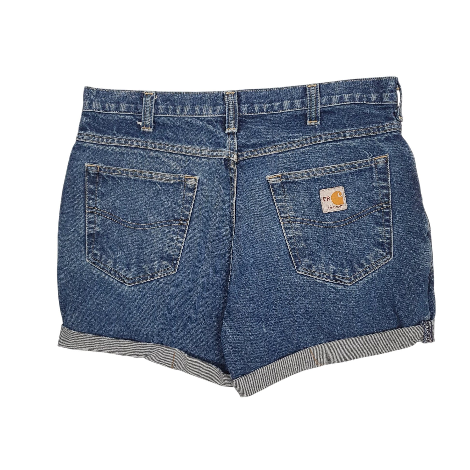 Mens Blue Carhartt   Shorts