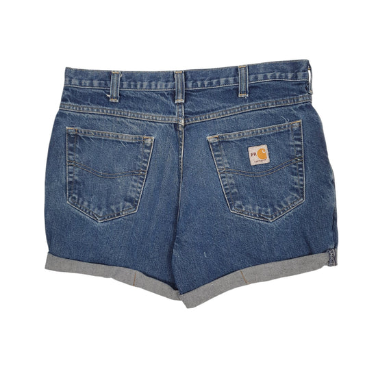 Mens Blue Carhartt   Shorts