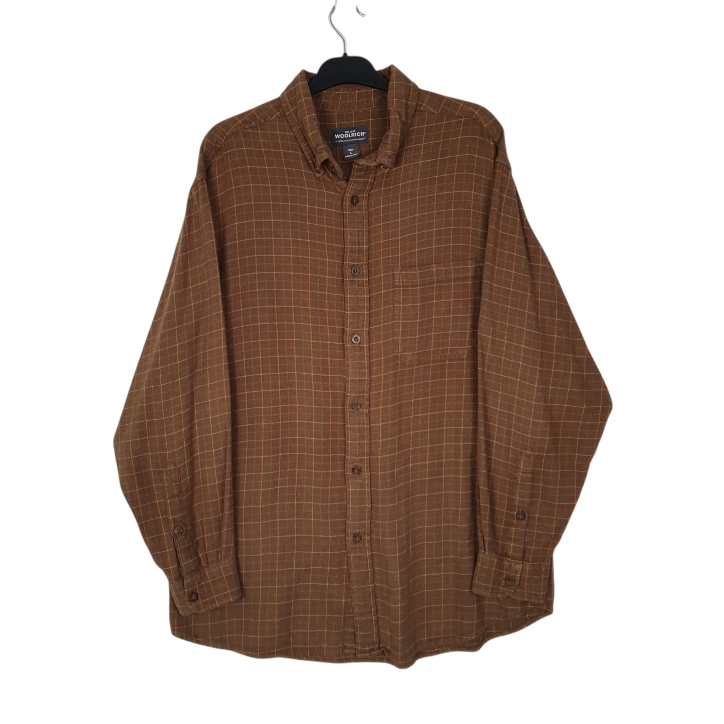 Mens Brown Woolrich  Long Sleeve Shirt