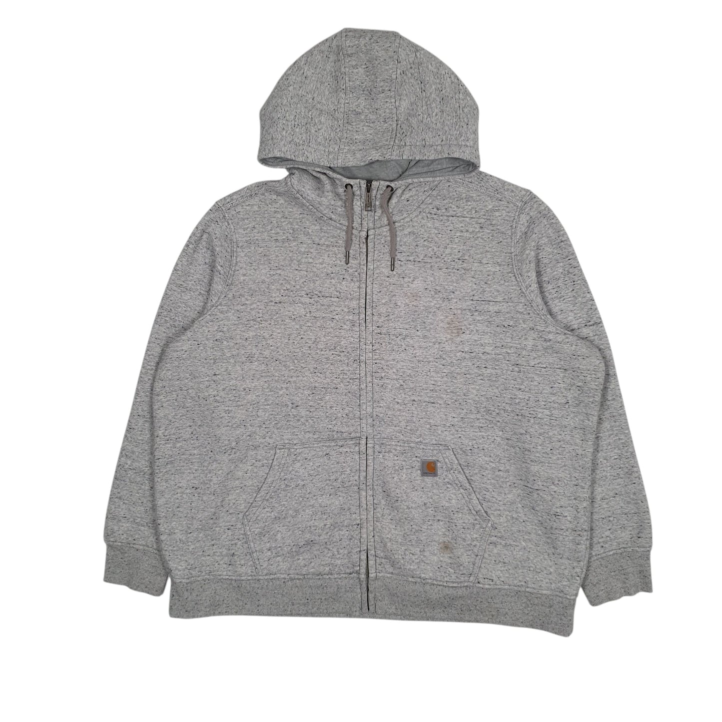Womens Grey Carharrt Hoodie Full Zip Jumper