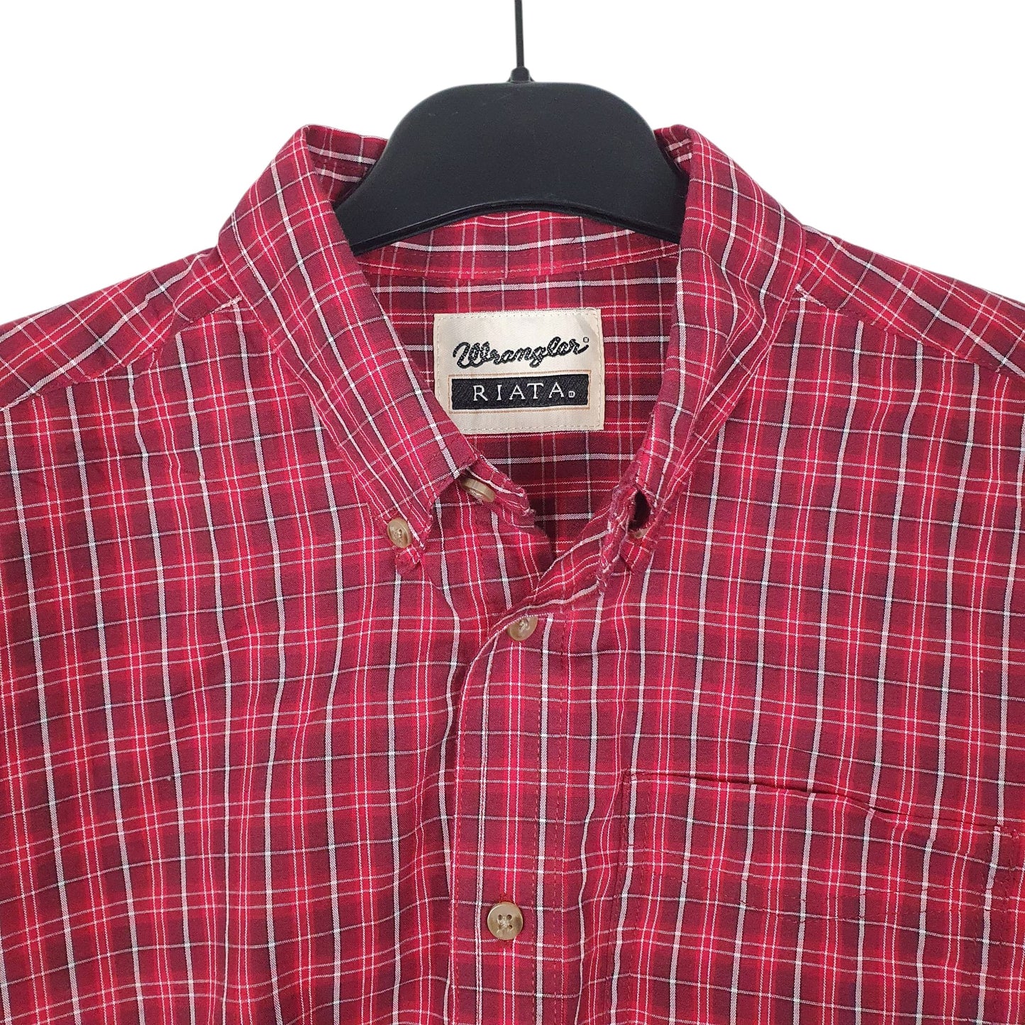 Mens Red Wrangler Riata  Shirt