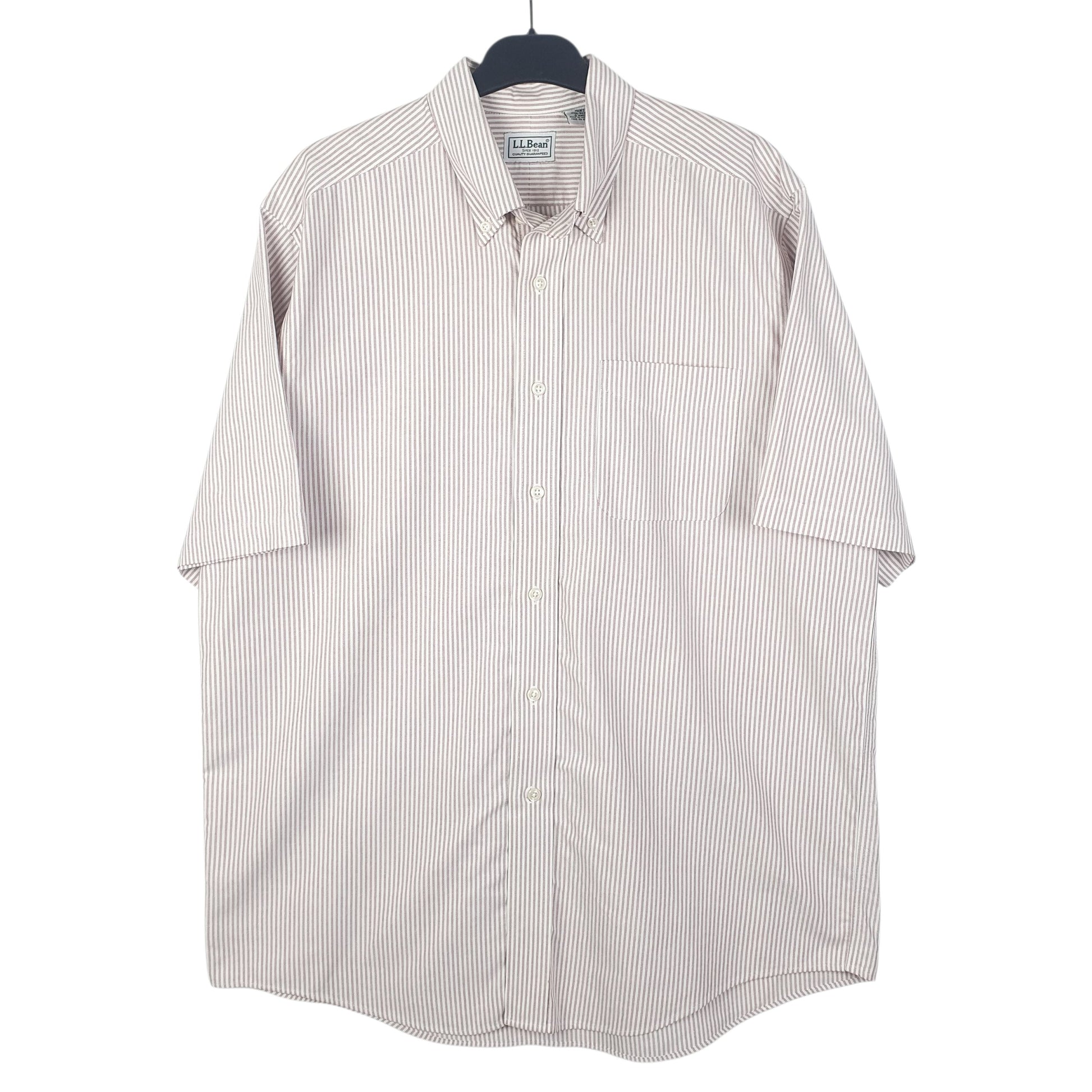 Mens Red L.L.Bean  Short Sleeve Shirt