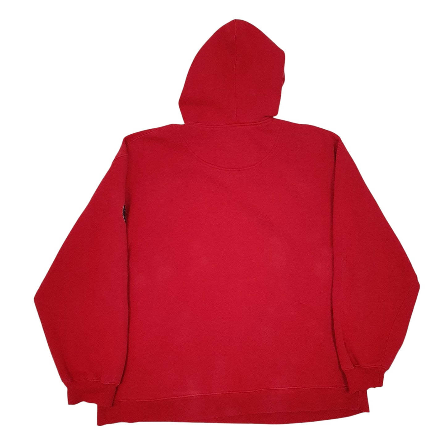 Mens Red Adidas Wisconsin Hoodie Jumper