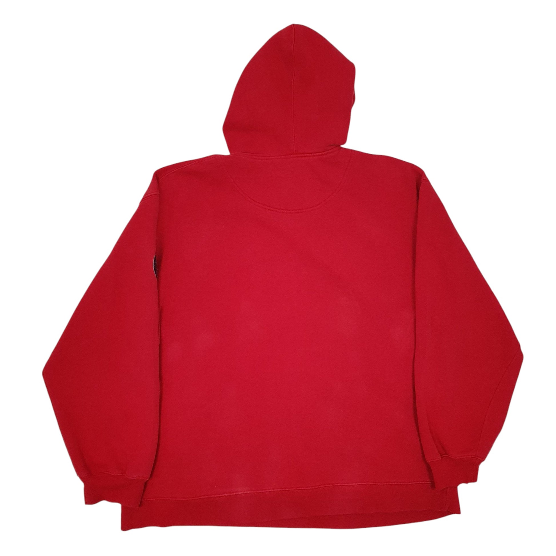 Mens Red Adidas Wisconsin Hoodie Jumper
