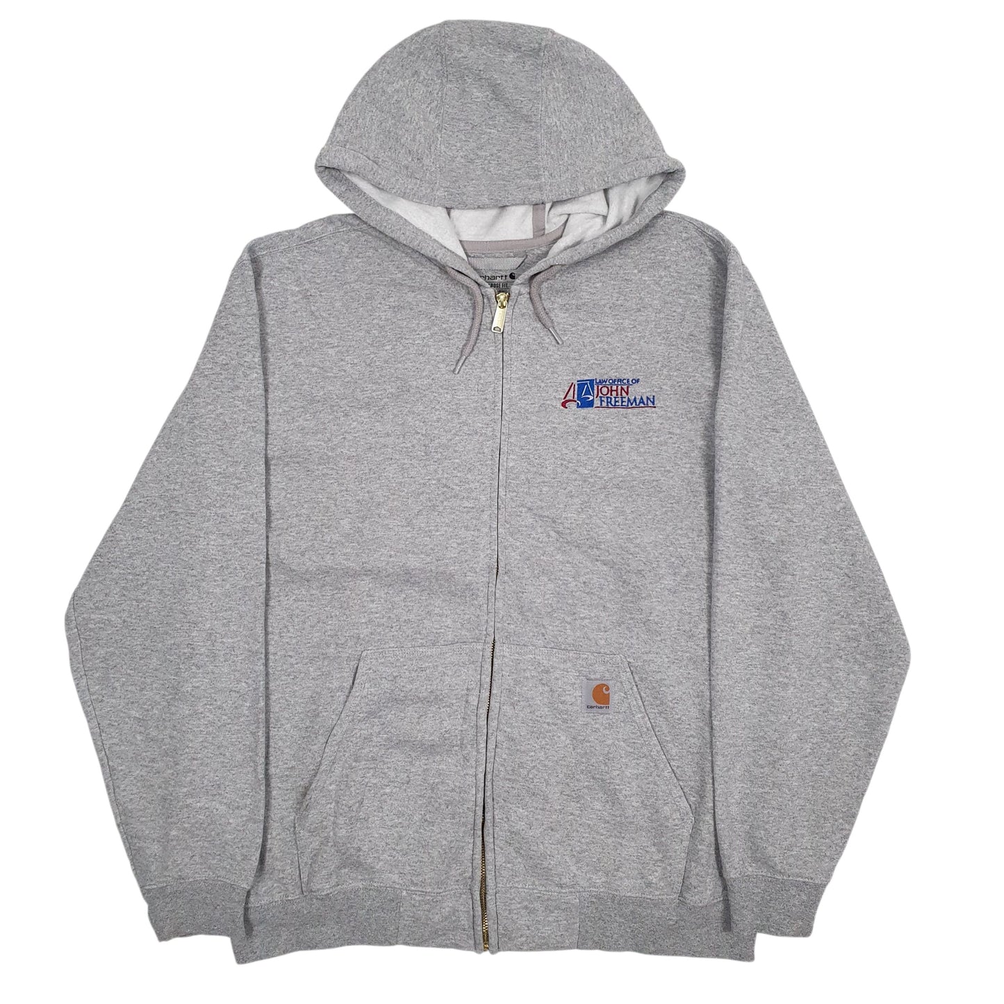Mens Grey Carhartt  Full Zip Jumper
