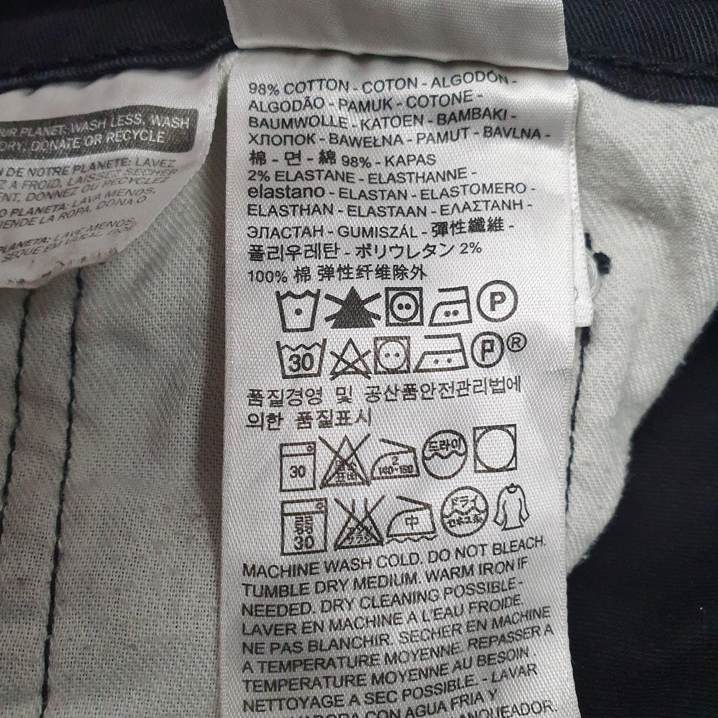 Mens Black Levis   Trousers