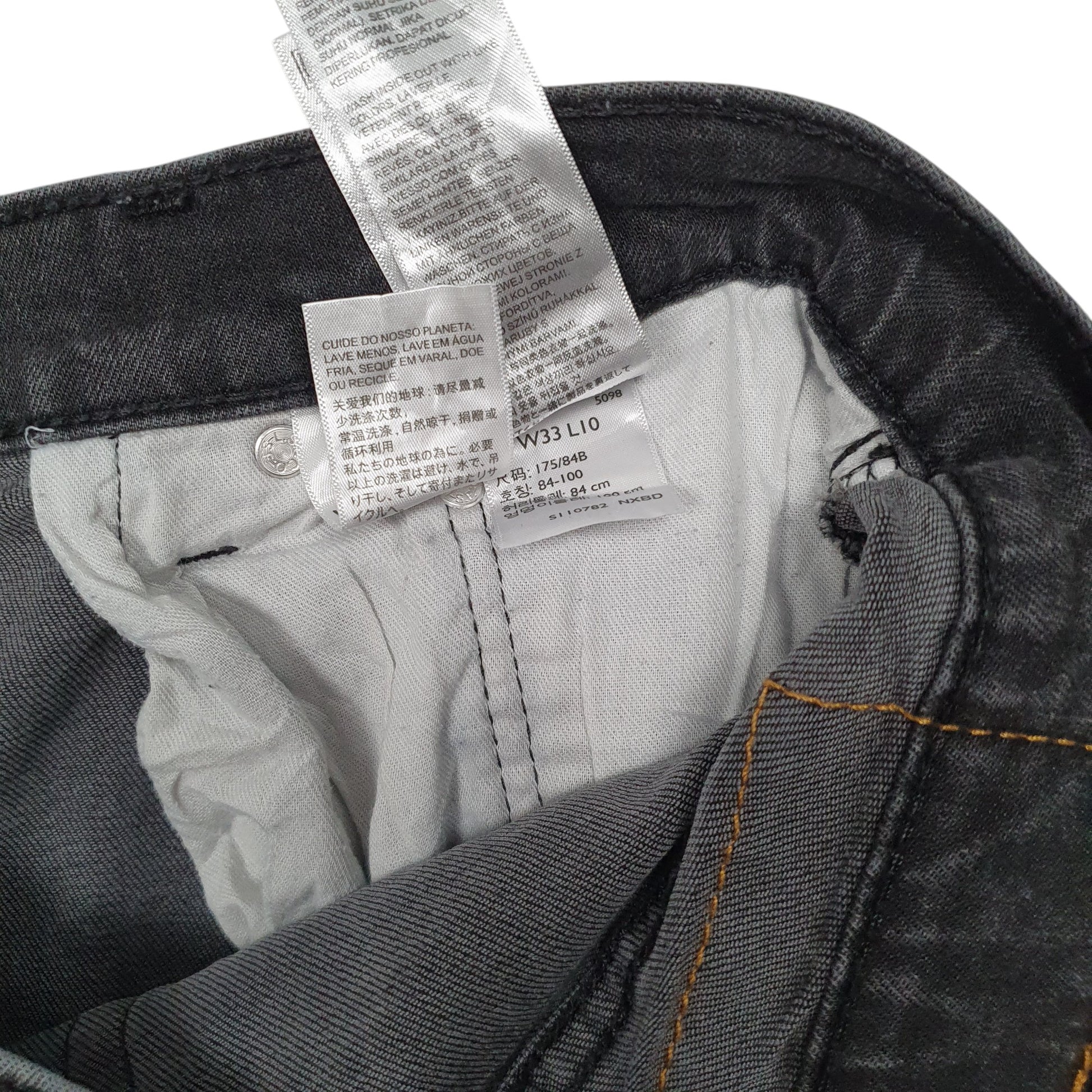 Mens Grey Levis 405 Cut Off  Shorts