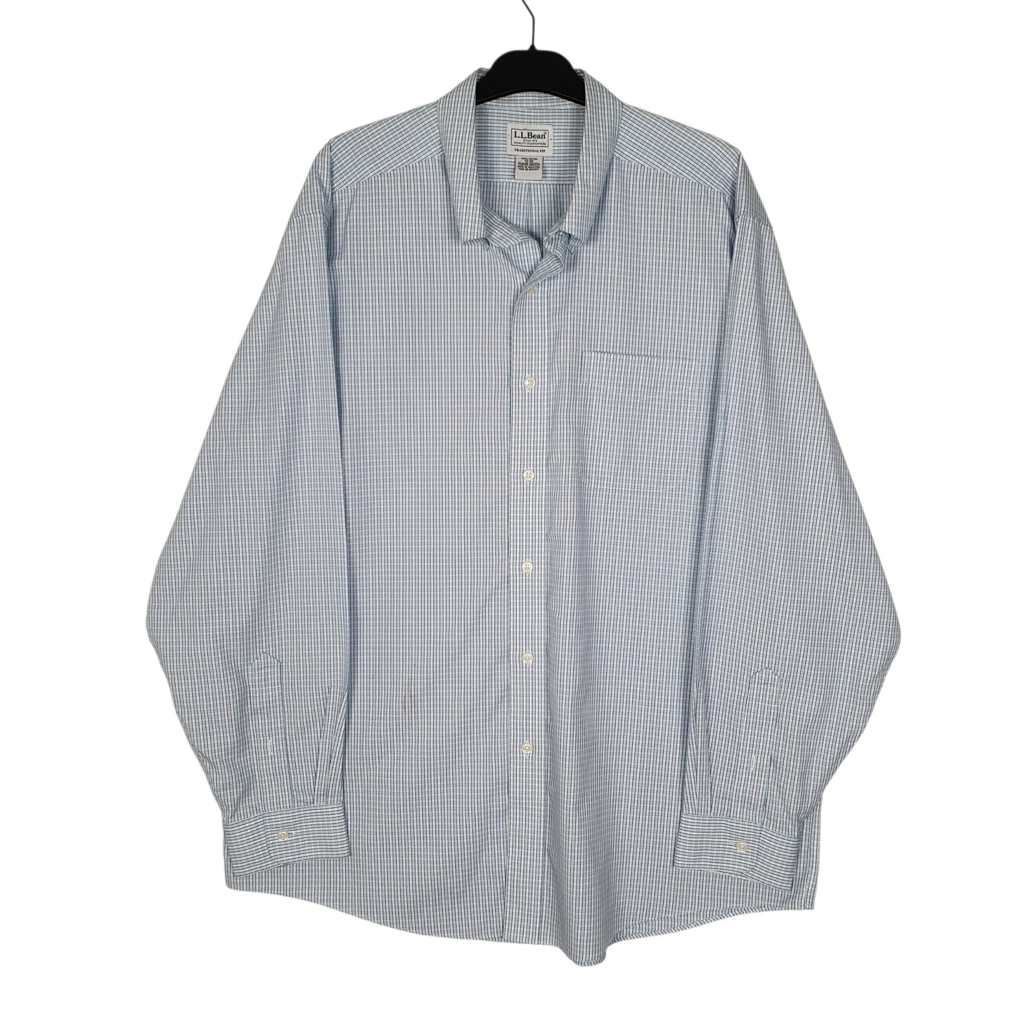 Mens Blue L.L.Bean  Long Sleeve Shirt