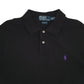 Mens Black Polo Ralph Lauren Custom Fit  Polo Shirt